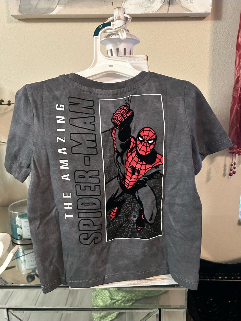 The Amazing Spider-Man Graphic Tee - Charcoal & Red
